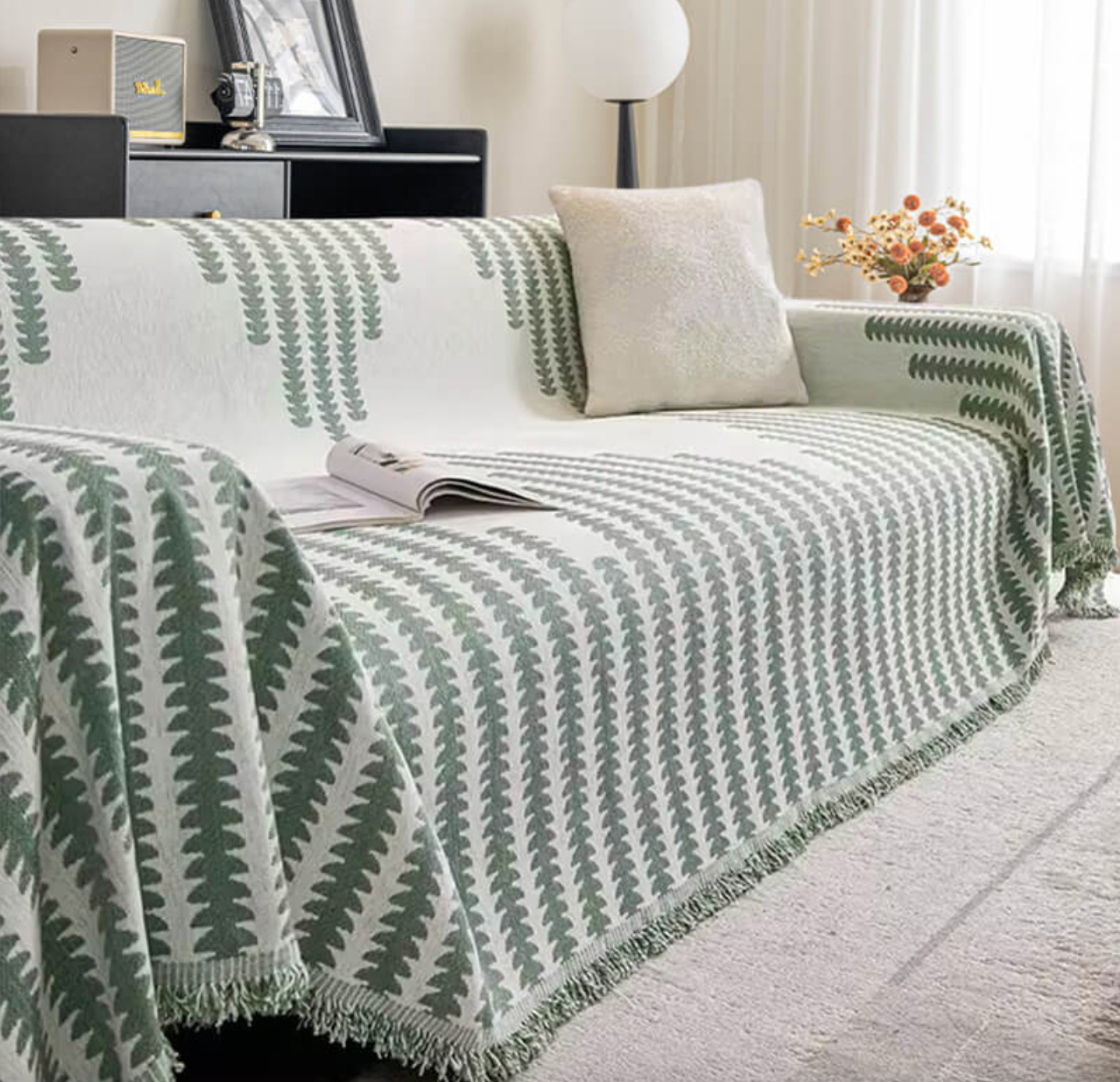 All-seasons Chenille Fabric Double-sided Anti-scratch Home Decoration Couch Cover
