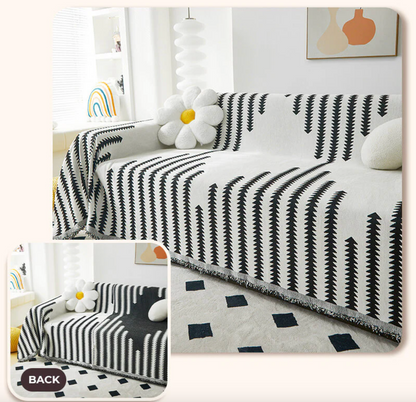 All-seasons Chenille Fabric Double-sided Anti-scratch Home Decoration Couch Cover